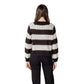 Jacqueline De Yong Black And White Marabou Sweatshirt