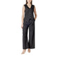 ICHI Black Polyester Casual Pants