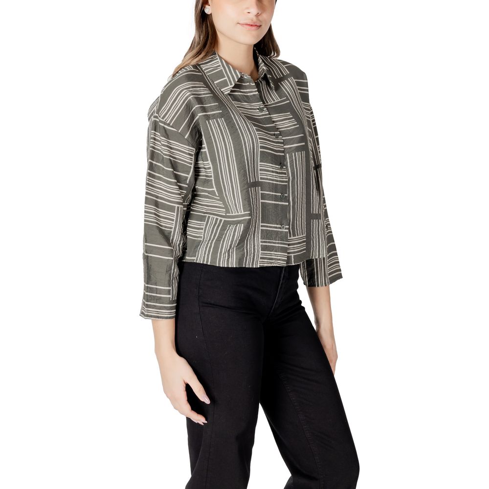 Jacqueline De Yong Green Viscose Blouse