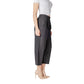 ICHI Black Cotton Cropped Jeans