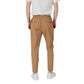 Gianni Lupo Brown Cotton Casual Pants