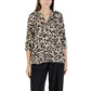 ICHI Beige Viscose Blouse