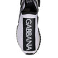 Dolce & Gabbana Black White Slip On Sorrento Sneakers Shoes