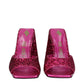 The Attico Pink Plastic Platform Sandals