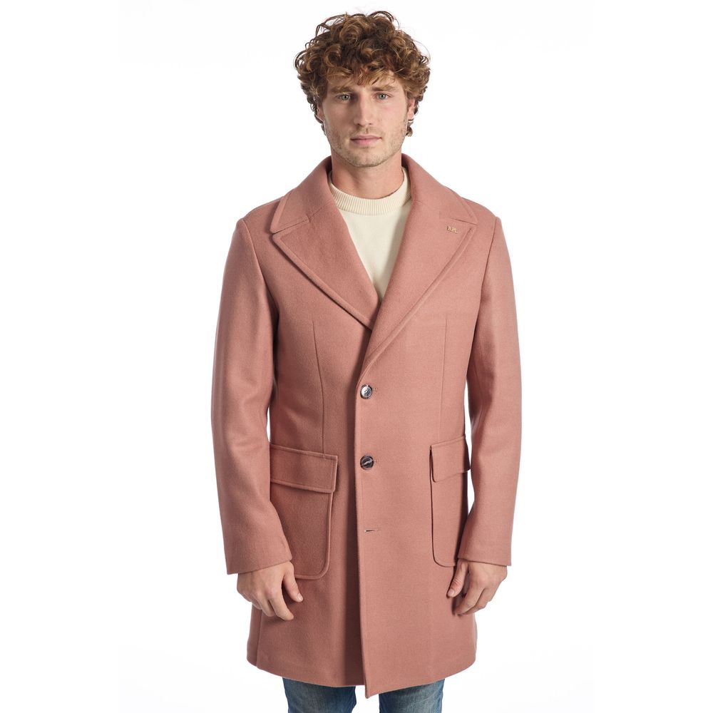Roberto Pepe Luxury Multicolor Wool Men Jacket