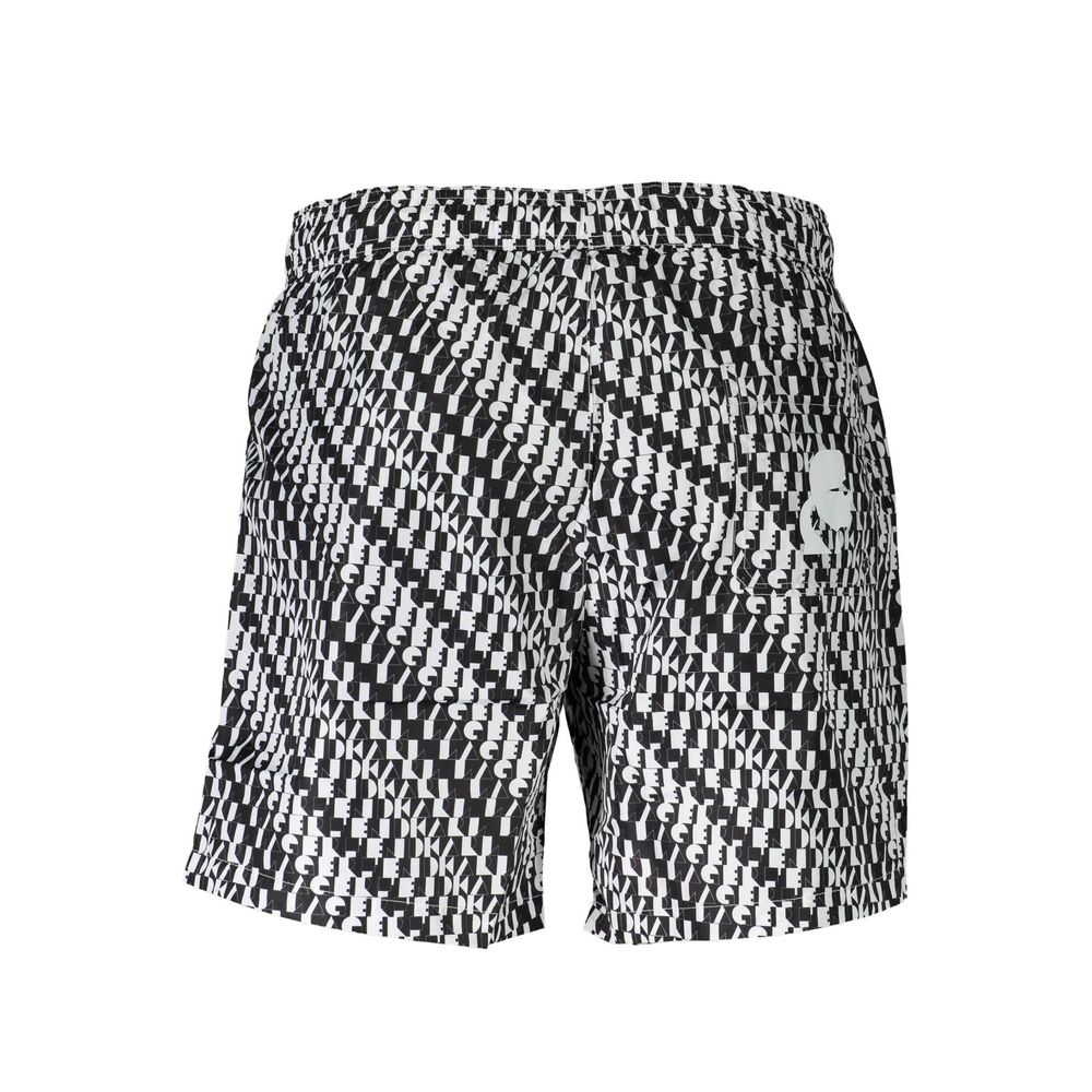 Karl Lagerfeld White Polyester Men's Swim Boxer