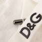 Dolce & Gabbana White Cotton Logo Patch Sweatpants Jogging Pants