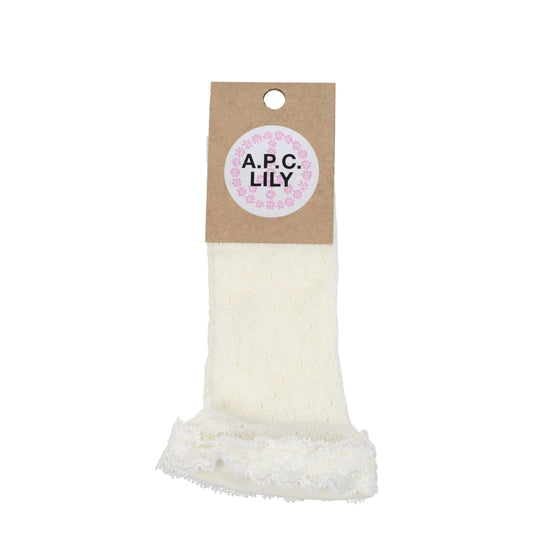 A.P.C. White Polyamide Socks