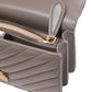 PINKO Grey Leather Love One Mini Shoulder Bag