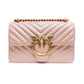 PINKO Powder Pink Love One Mini Shoulder Bag
