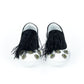 Mr&Mrs Italy Black Leather Women Slip-On Shoe