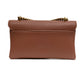 PINKO Brown Leather Love Boucle Riga Shoulder Bag