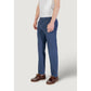 Borghese Blue Cotton Skinny Pants