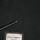 Dolce & Gabbana Black Logo Full Zip Hooded Men Sweatshirt Sweater
