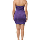 Cavalli Class Purple Viscose Elastane Strapless Bodycon Dress