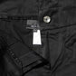 BENCIVENGA Black Cotton Blend Cropped Straight Leg Pants