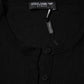 Dolce & Gabbana Black Virgin Wool Buttoned Cardigan Sweater