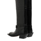 Dolce & Gabbana Black Logo Plaque Over The Calf Boots Shoes