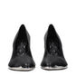 Burberry Black Leather High Heel Pumps