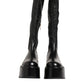 Dolce & Gabbana Black Logo Plaque Over The Calf Boots Shoes