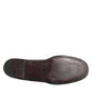 Dolce & Gabbana Bordeaux Leather Lace Up Dress Derby Shoes