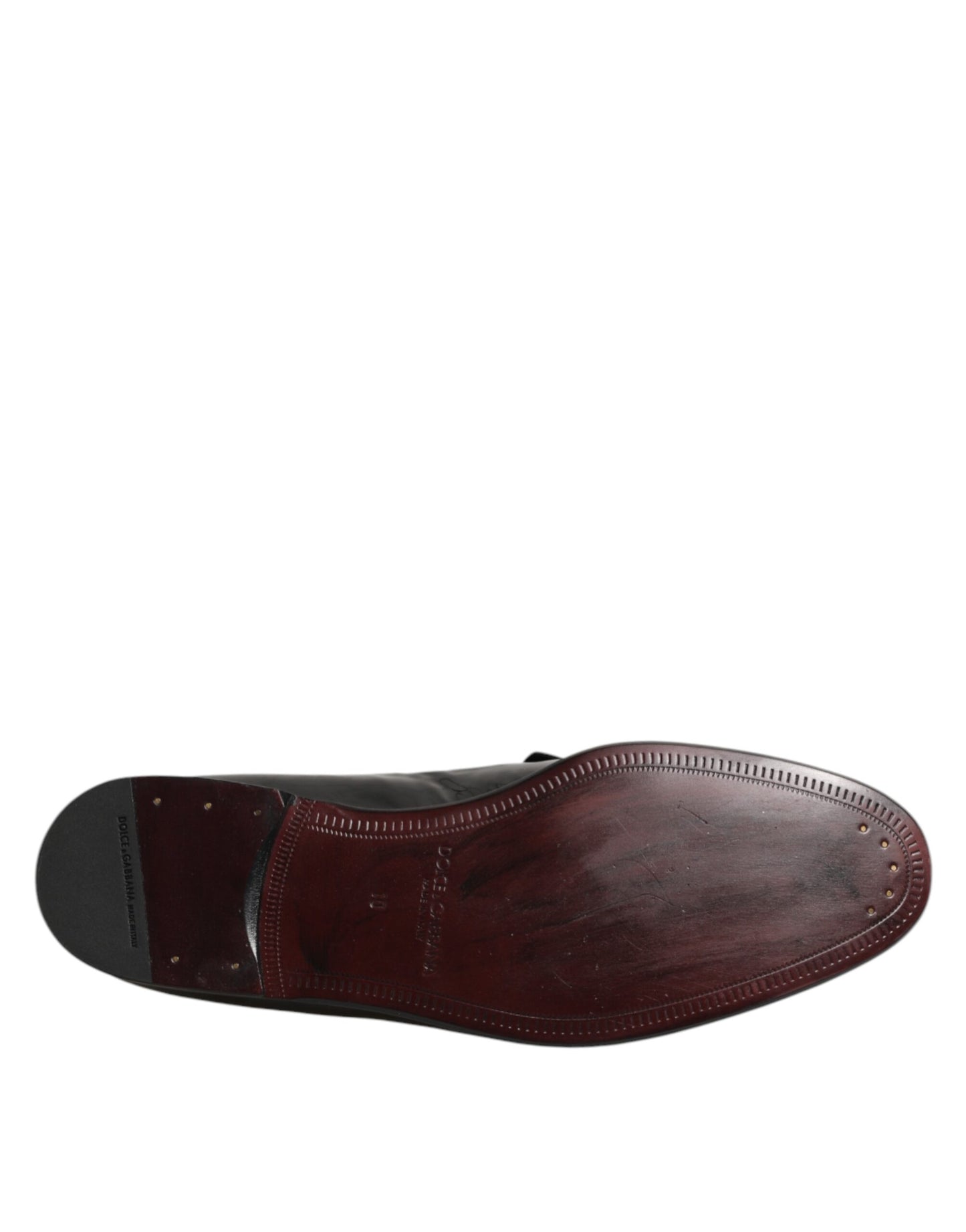 Dolce & Gabbana Leather Loafers Men Formal Dress Shoes