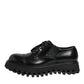 Dolce & Gabbana Black Leather Lace Up Derby Men Dress Shoes