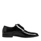 Dolce & Gabbana Black Leather Lace Up Derby Formal Dress Shoes