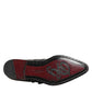 Dolce & Gabbana Black Blue Embellished MONKSTRAP Dress Shoes