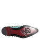 Dolce & Gabbana Turquoise Crystal Embellished Men Derby Shoes