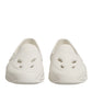 Dolce & Gabbana White Rubber Slides Low Top Sneakers Shoes