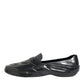 Dolce & Gabbana Black Rubber Slides Low Top Sneakers Shoes