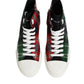 Dolce & Gabbana Multicolor DG Logo Men High Top Sneakers Shoes