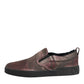 Dolce & Gabbana Multicolor Cotton Low Top Slip On Men Sneakers Shoes