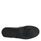 Dolce & Gabbana Brown Cotton Low Top Slip On Sneakers Shoes