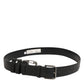 Dolce & Gabbana Black Key Ring Clip Attachments Buckle Belt