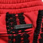 Dolce & Gabbana Red Embroidered Casual Cropped Trouser Pants