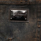 Dolce & Gabbana Black Cotton Skinny Tattered Men Denim Jeans