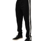 Dolce & Gabbana Black Cotton Jogger Sweatpants Trouser Pants