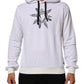 Dolce & Gabbana White Sacred Heart Hooded Sweatshirt Sweater
