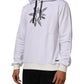 Dolce & Gabbana White Sacred Heart Hooded Sweatshirt Sweater