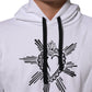 Dolce & Gabbana White Sacred Heart Hooded Sweatshirt Sweater