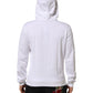 Dolce & Gabbana White Sacred Heart Hooded Sweatshirt Sweater