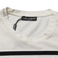 Dolce & Gabbana White Cotton Logo Bandana Print Men T-shirt