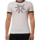 Dolce & Gabbana White Sacred Heart Cotton Crew Neck T-shirt