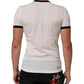 Dolce & Gabbana White Sacred Heart Cotton Crew Neck T-shirt
