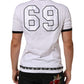 Dolce & Gabbana White Cotton Crown King Embroidery T-shirt