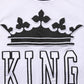 Dolce & Gabbana White Cotton Crown King Embroidery T-shirt