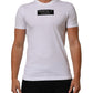 Dolce & Gabbana White Cotton Logo Print Crew Neck Men T-shirt