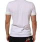 Dolce & Gabbana White Cotton Pocket Crew Neck Men Tee T-shirt